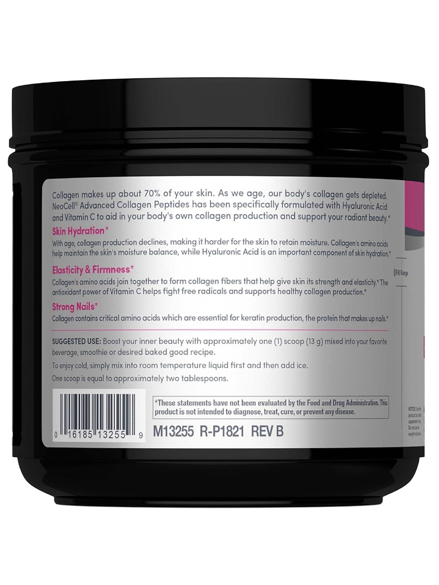 NeoCell Super Collagen Peptides | 13.7 oz | Grassfed Bovine | With Hyaluronic Acid and Vitamin C | Non-GMO, Gluten & Soy Free Supplement - dailyvitalstore