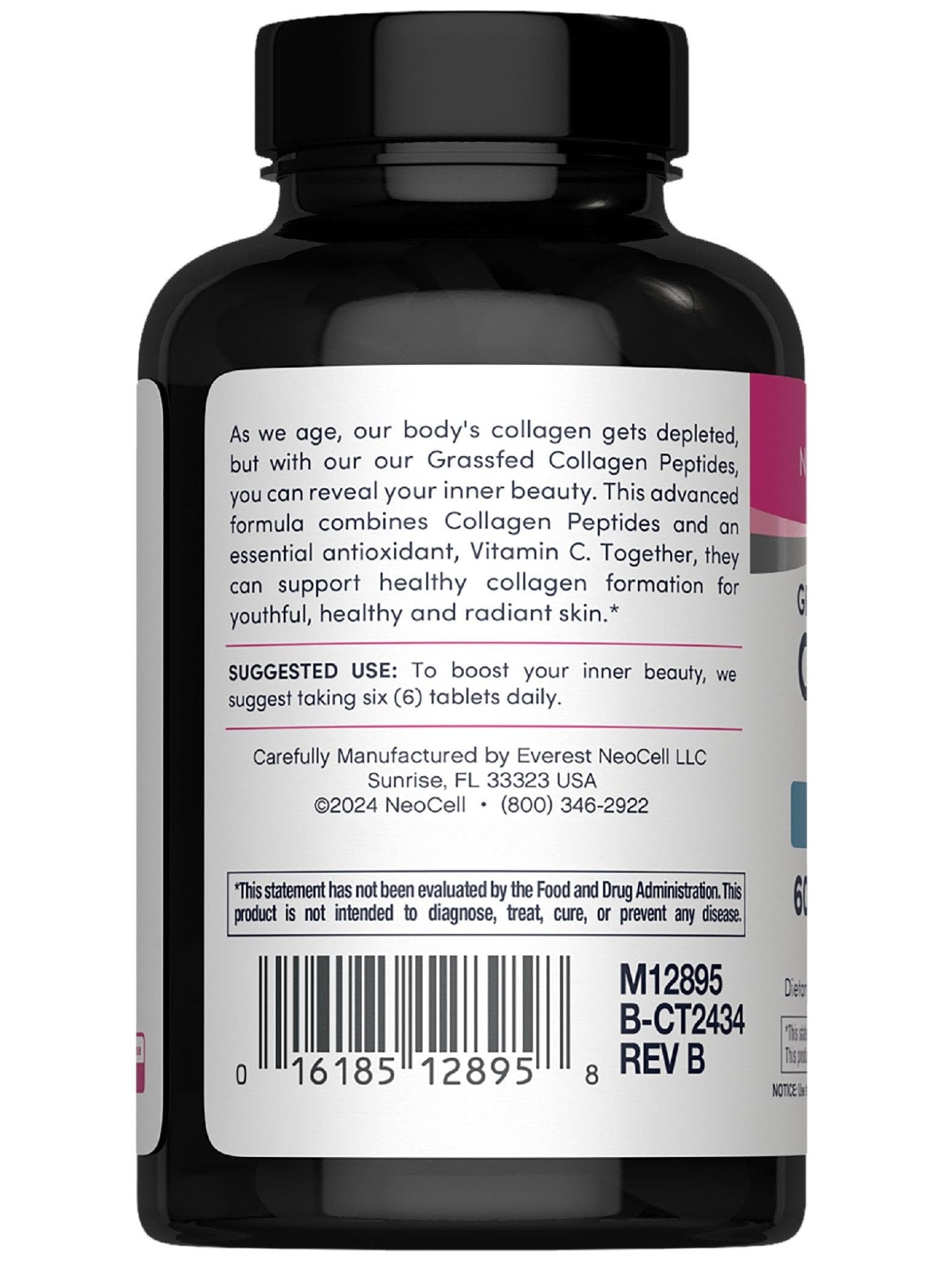 NeoCell Super Collagen with Vitamin C, 120ct Collagen Pills, Non-GMO, Grass Fed, Paleo Friendly, Gluten Free, Collagen Peptides Types 1 & 3 for Hair, Skin, Nails and Joints - dailyvitalstore