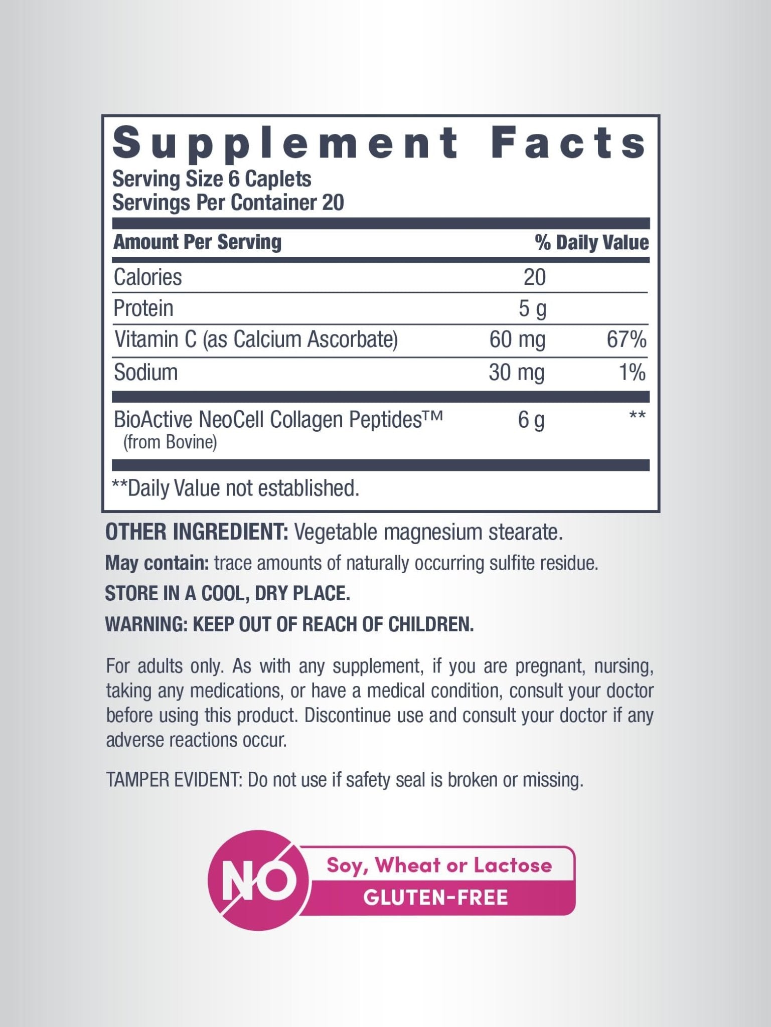 NeoCell Super Collagen with Vitamin C, 120ct Collagen Pills, Non-GMO, Grass Fed, Paleo Friendly, Gluten Free, Collagen Peptides Types 1 & 3 for Hair, Skin, Nails and Joints - dailyvitalstore