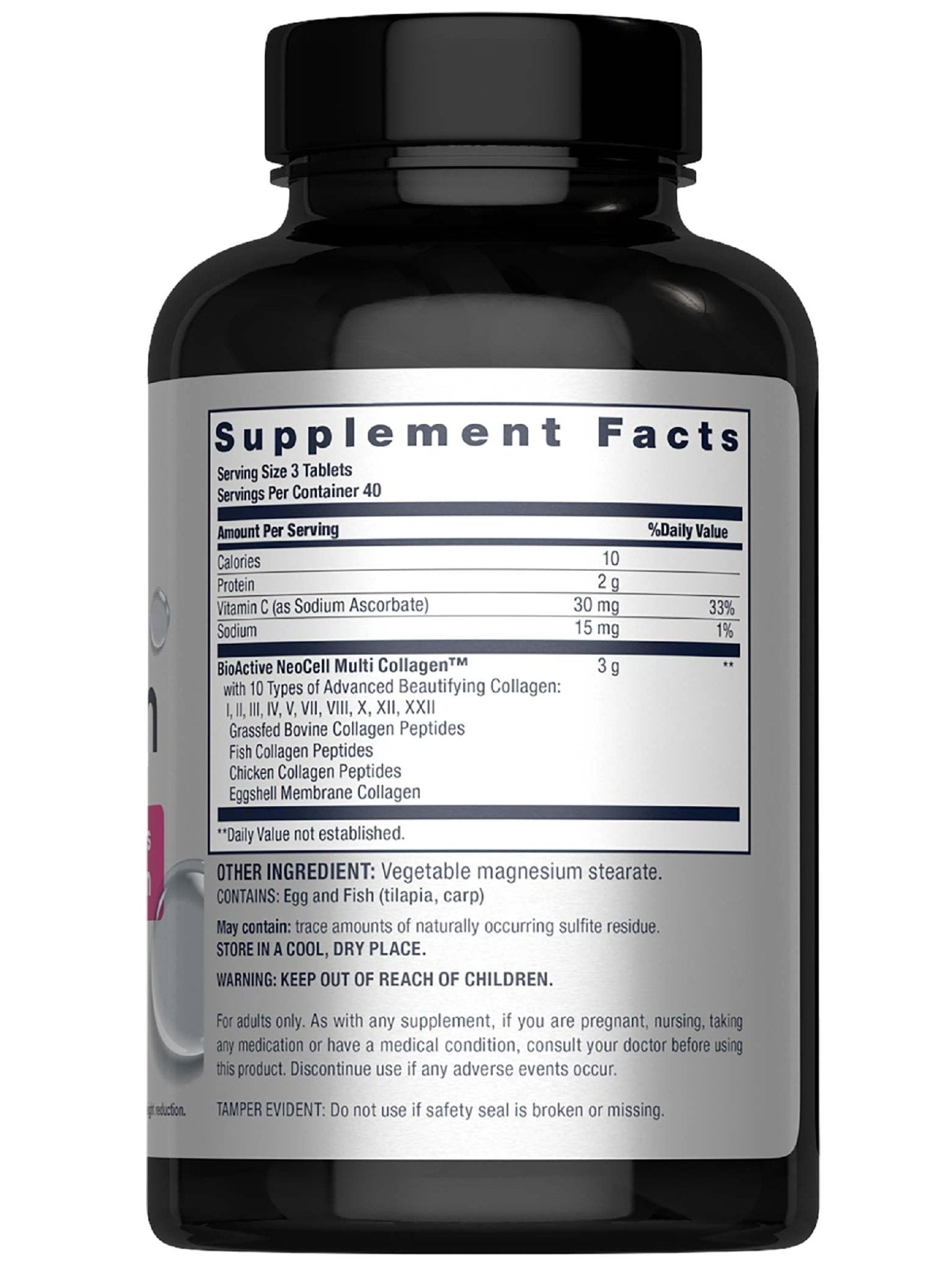 NeoCell Super Multi Collagen Peptides | 120 Tablets | 10 Types of Collagen | Skin, Hair and Nails | Beauty Supplement | For Men and Women - dailyvitalstore