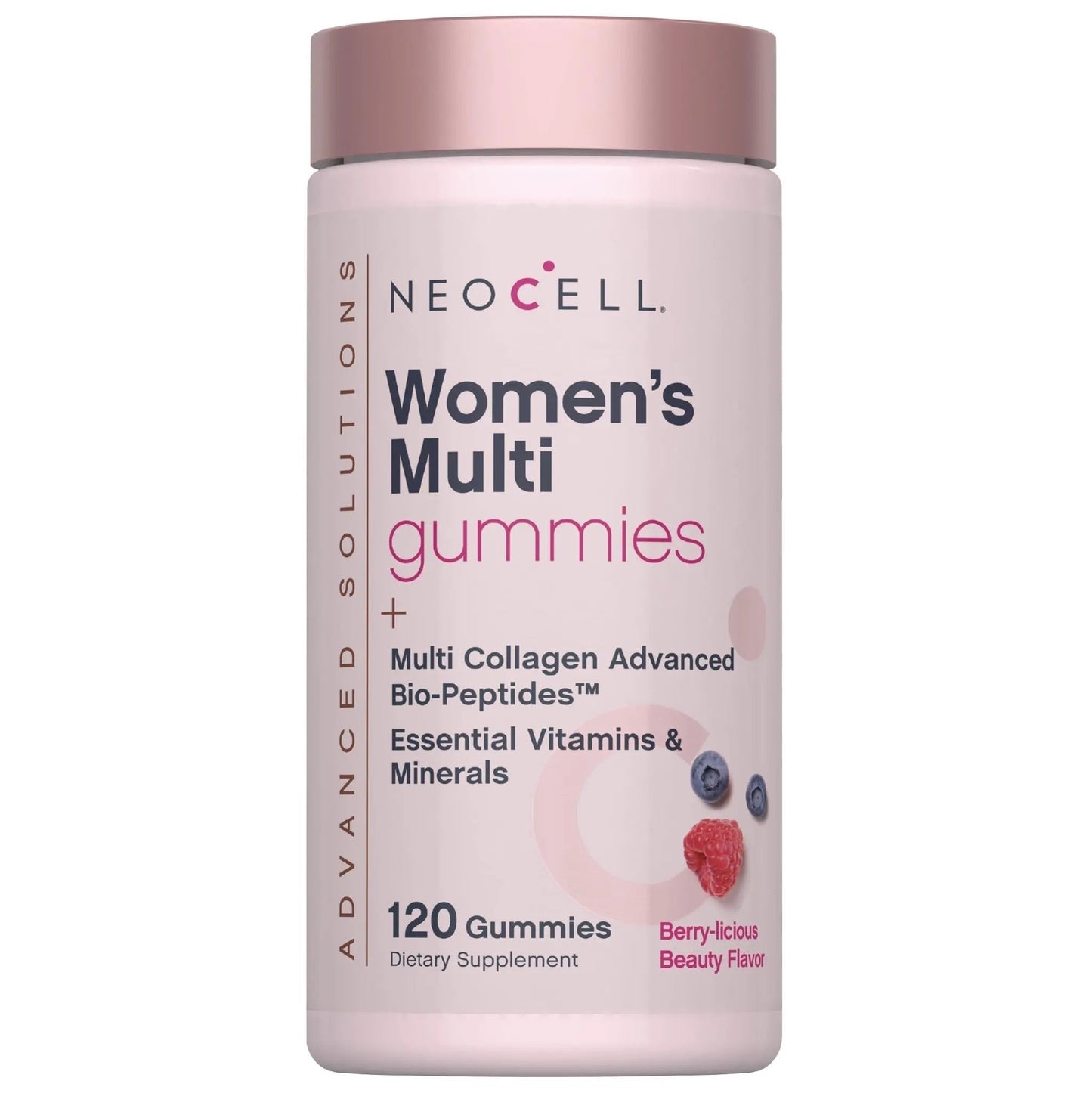 NeoCell Women's Multi Gummy with Collagen | 120 Gummies | Essential Vitamins & Minerals | Berry Flavor Supplement - dailyvitalstore