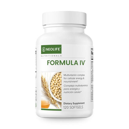 NeoLife - Formula IV Softgel - Vitamins A, C, D, E, B Complex, Multivitamins & Multi-Minerals, Multivitamin for Women & Men, TRE-EN-EN Grain Blend Supplements, Phyto Enzyme Blend - 120 Softgels - dailyvitalstore