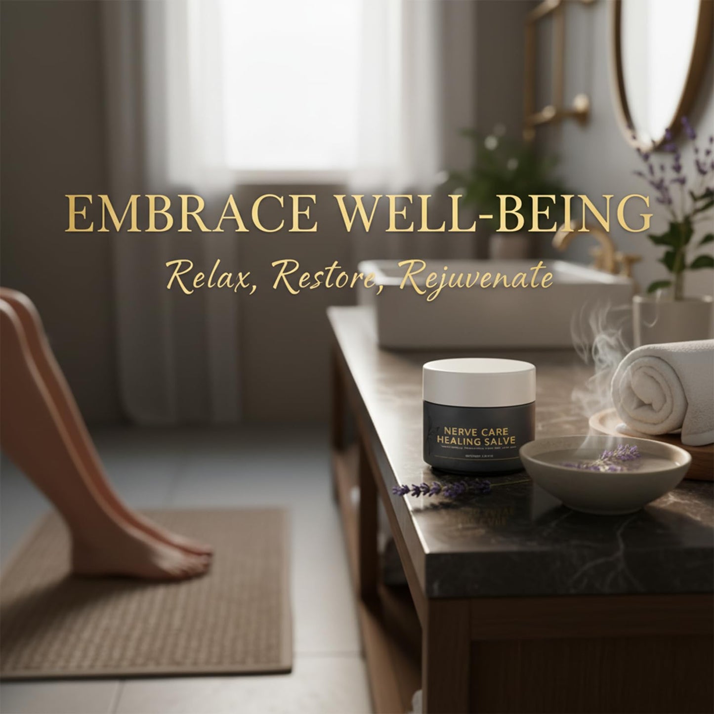 Nerve Care Healing Salve, Professional Neuro-Relief Cream - Use on Feet, Hands, Legs, and Joints to Calm Uncomfortable Sensations, 3.53 oz - dailyvitalstore