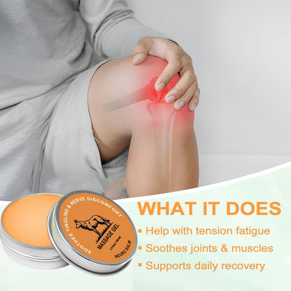 Nerve Relief Balm | Magnesium Neuro Balm for Neuropathy, Natural Joint Care Soothing Massage Cream, Arnica Oil, Camphor Blue, Chamomile Extract 50ml (2) - dailyvitalstore