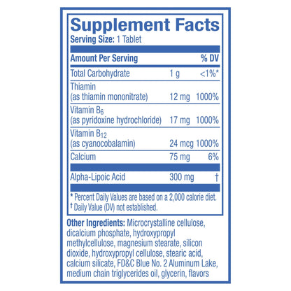 Nervive Nerve Health, Alpha Lipoic Acid, Fortify Nerve Health, Healthy Nerve Function, Healthy Blood Circulation, Supplement, Tablet, 60 Tablets - dailyvitalstore