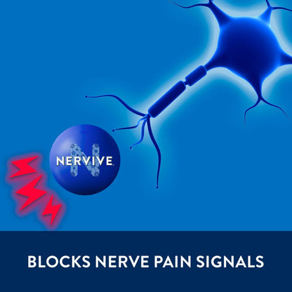 Nervive Pain Relieving Cream, Max Strength Non-Greasy Topical Pain Reliever with Lidocaine and Menthol for Toes, Feet, Fingers, Hands, Legs & Arms, 3.0oz - dailyvitalstore