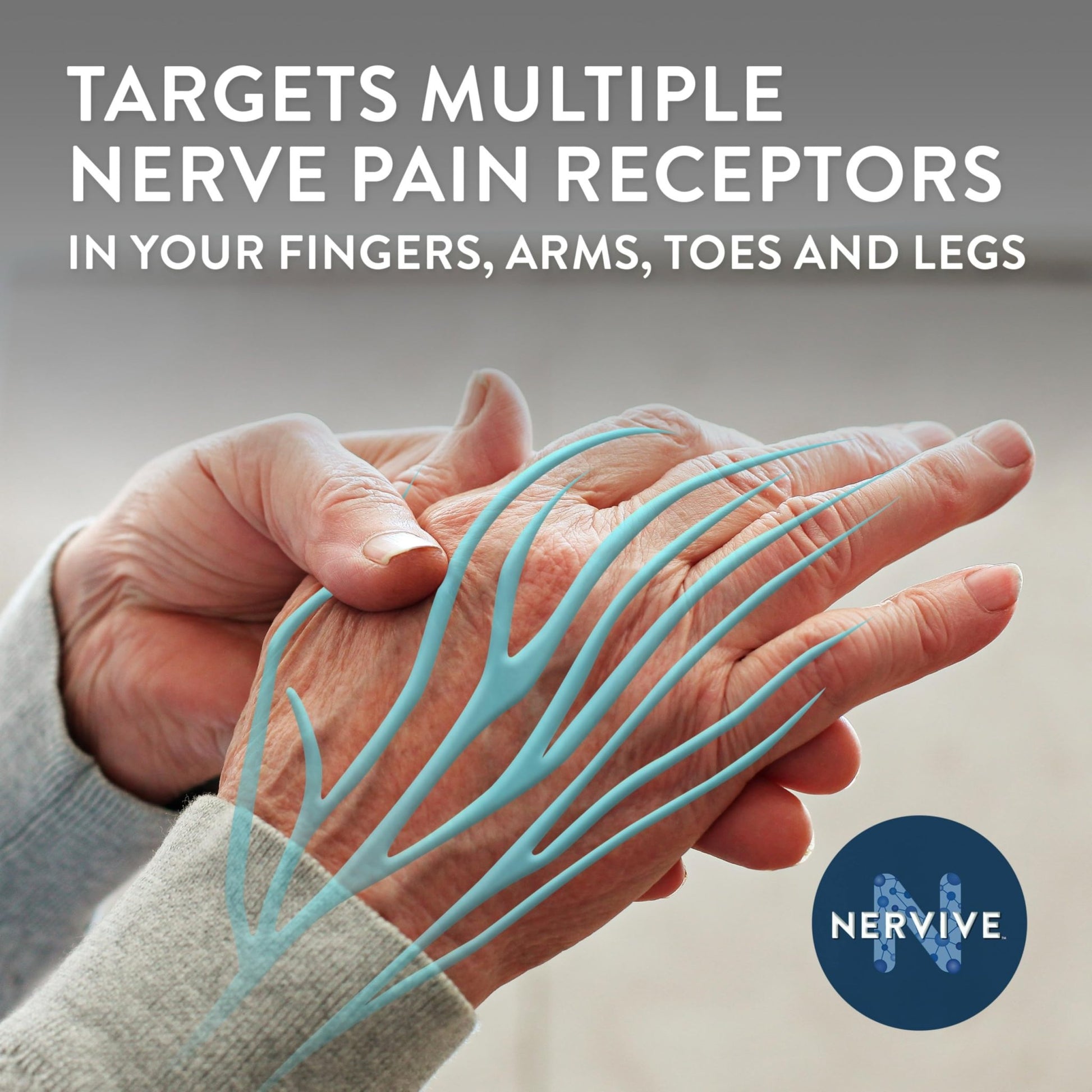 Nervive Pain Relieving Cream, Max Strength Non-Greasy Topical Pain Reliever with Lidocaine and Menthol for Toes, Feet, Fingers, Hands, Legs & Arms, 3.0oz - dailyvitalstore
