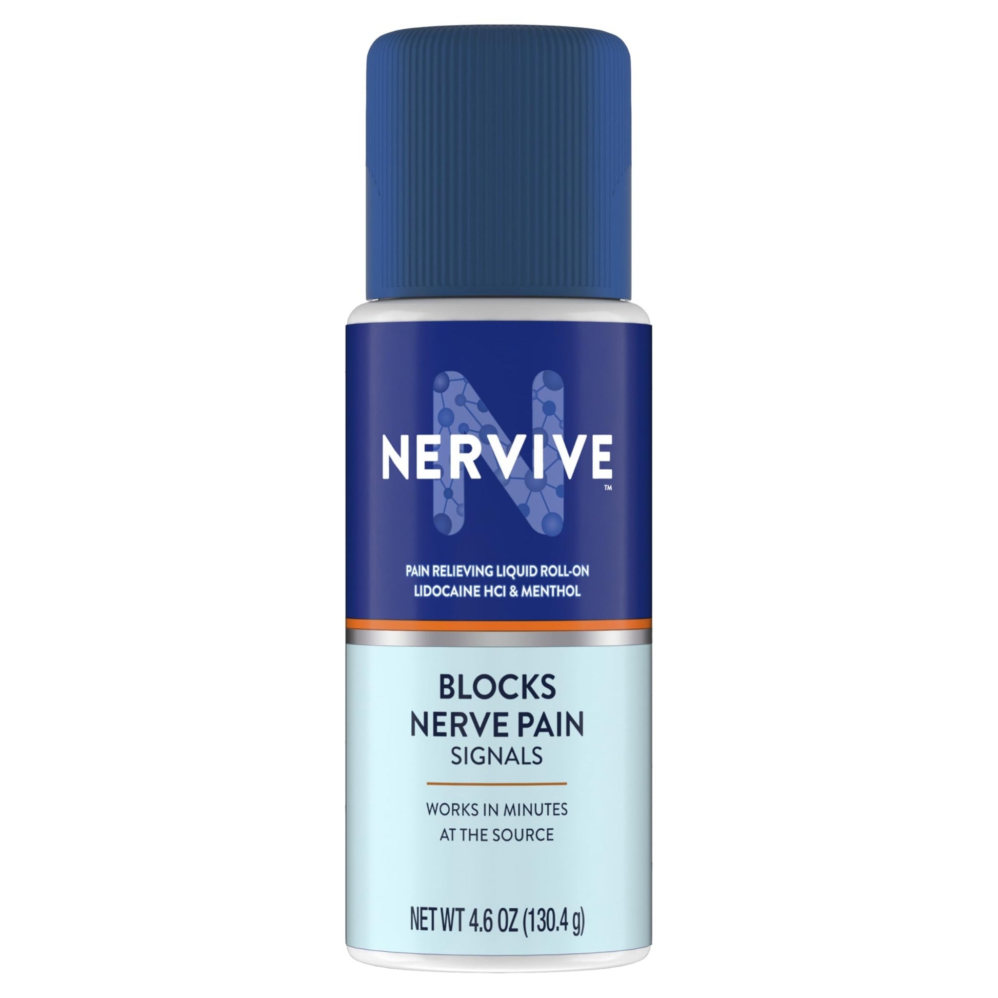 Nervive Pain Relieving Roll On, Lidocaine Roll On, Nervive Pain Relief, Lidocaine Topical, Foot Pain, Leg Pain, Hand Pain, Max Strength Formula, 4.6oz - dailyvitalstore