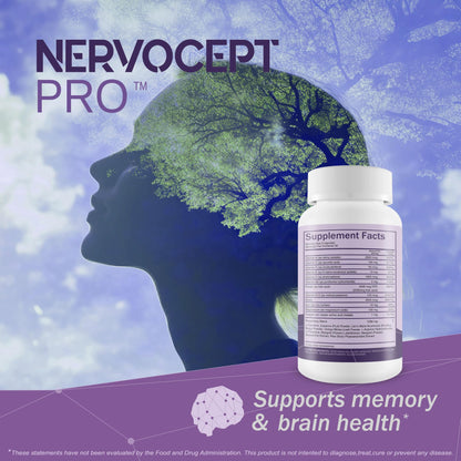 Nervocept Pro - Our Best Nerve Support Capsules - Lions Mane, Magnesium, Vitamin B For Nerve Repair - Vitamin D for Nerves - Lions Mane Memory & Nerve Support - Vitamin B12 Nerve Support - dailyvitalstore