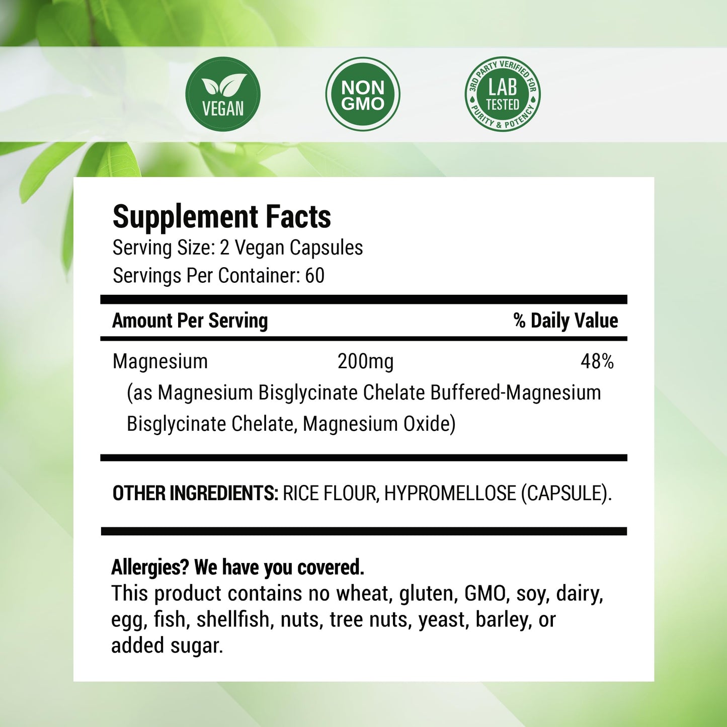 Nested Naturals Magnesium Glycinate Chelate - 200mg Chelated Magnesium Supplement for Muscle Cramps, Relaxation, & Sleep Support - 100% Albion TRACCS Buffered Magnesium Glycinate - 120 Vegan Capsules - dailyvitalstore