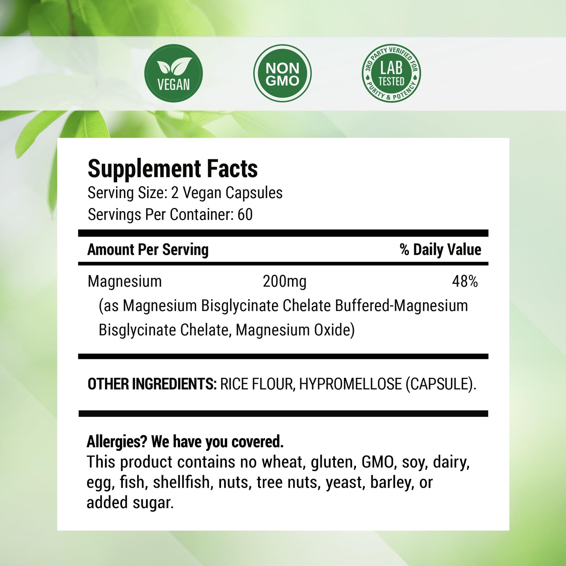 Nested Naturals Magnesium Glycinate Chelate - 200mg Chelated Magnesium Supplement for Muscle Cramps, Relaxation, & Sleep Support - 100% Albion TRACCS Buffered Magnesium Glycinate - 120 Vegan Capsules - dailyvitalstore