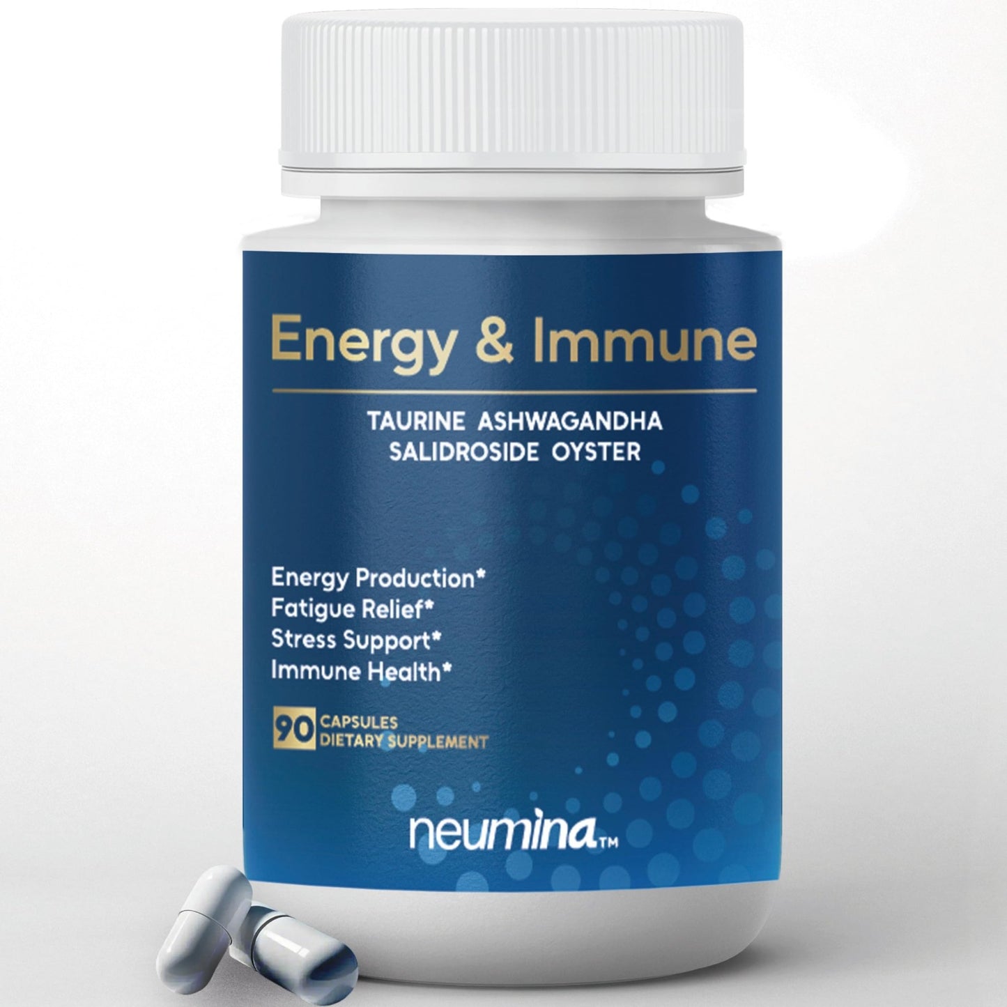 NEUMINA Men's Energy & Immune Complex, Energy Production, Fatigue Relief, Stress Support, Immune Health, Non-GMO, Made in USA, 90 Servings - dailyvitalstore