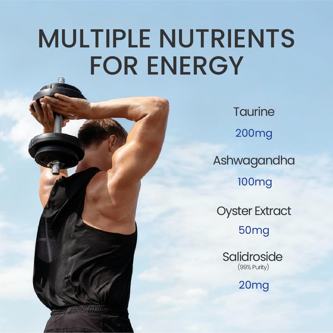 NEUMINA Men's Energy & Immune Complex, Energy Production, Fatigue Relief, Stress Support, Immune Health, Non-GMO, Made in USA, 90 Servings - dailyvitalstore