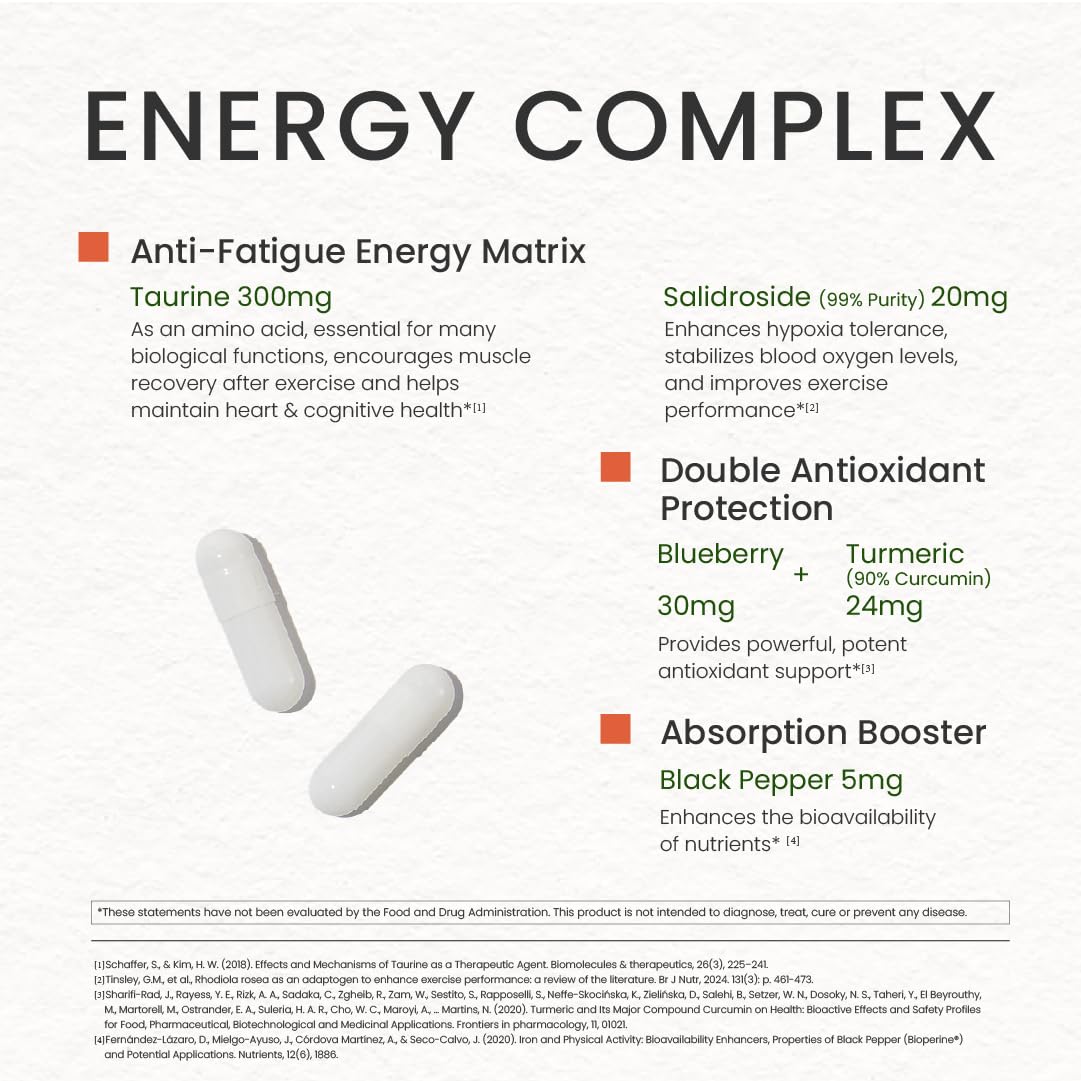 NEUMINA Women's Energy & Immune Complex, Energy Production, Fatigue Relief, Immune Health, Antioxidant Support, Vegan, Non-GMO, Made in USA, 90 Servings - dailyvitalstore
