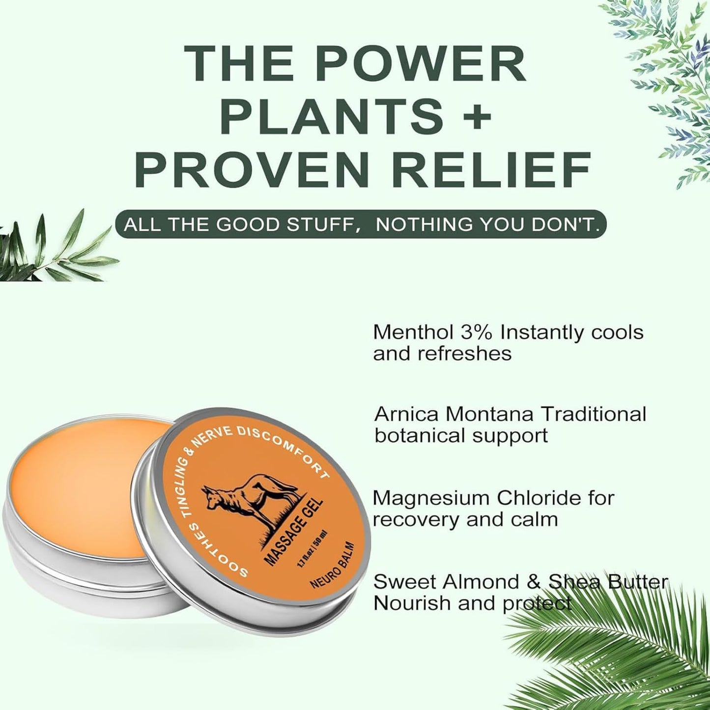 Neuro Balm, Joint & Muscle Soothing Cream, Natural Nerve & Joint Support Balm, Fast-Acting Herbal Formula for Tingling, Burning & Stiffness, Pain Relief, Daily Body Care (1Pcs) - dailyvitalstore