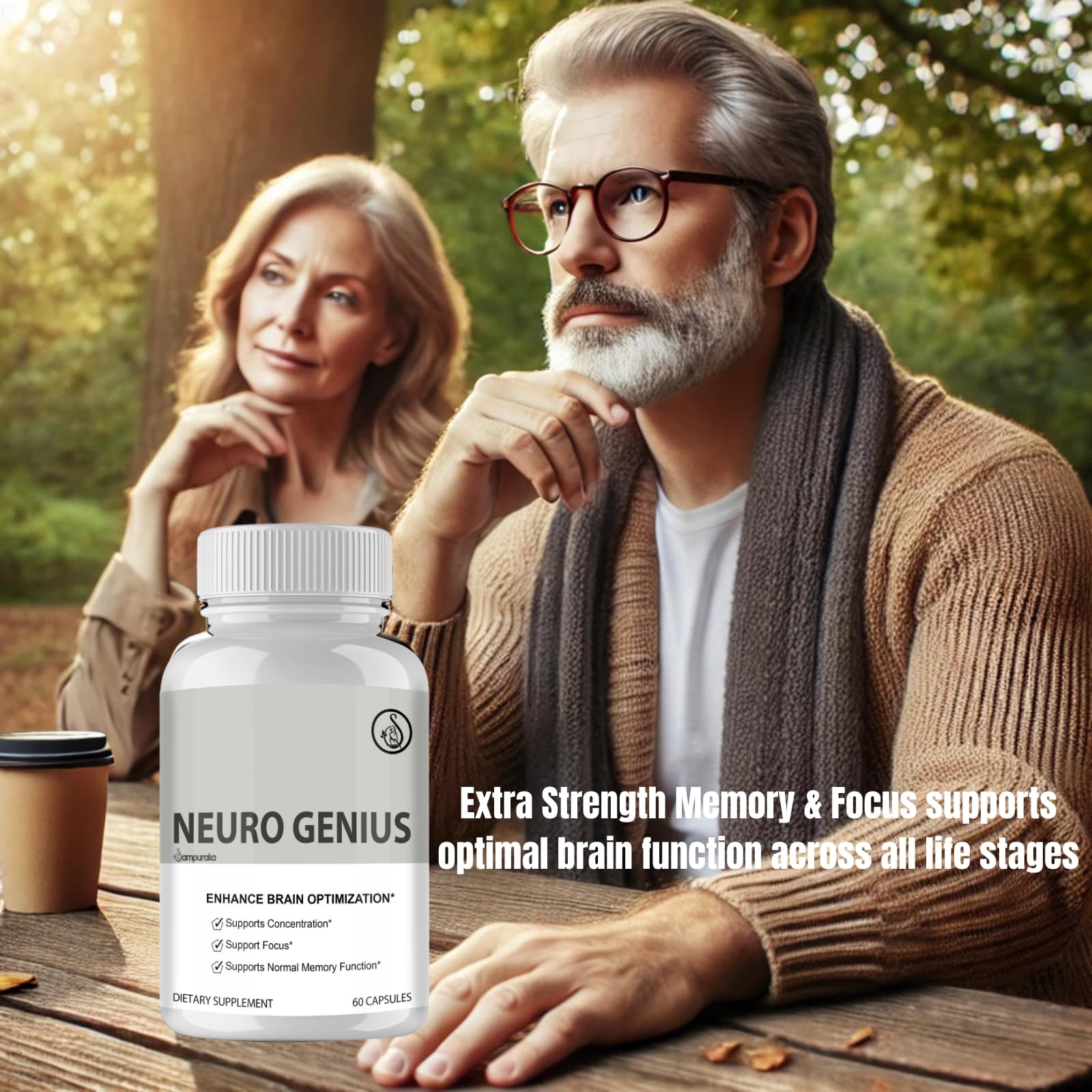 Neuro Genius Advanced Cognitive Support Supplement to uplock Brain Potential - dailyvitalstore