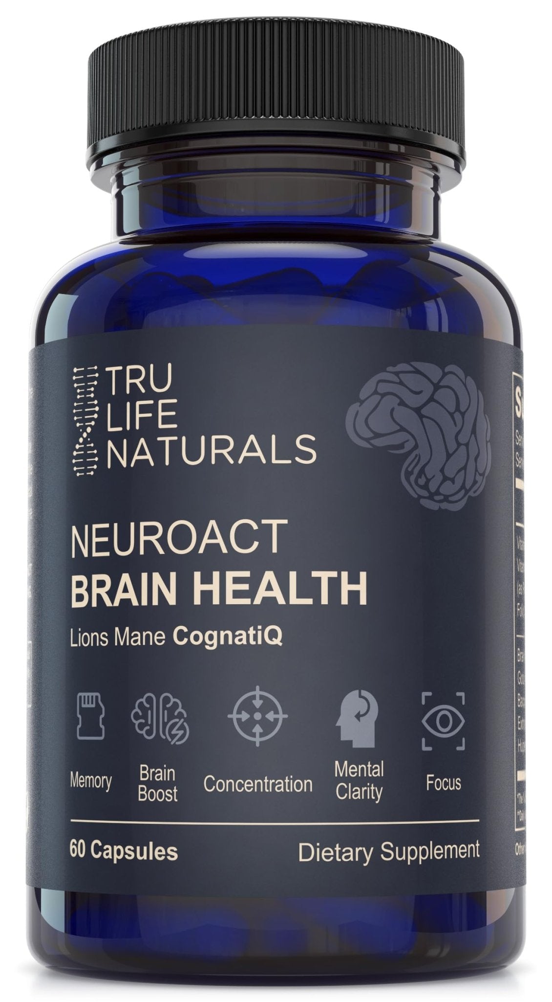 NEUROACT Brain Health Memory, Focus, Concentration, Mental Clarity with CognatiQ, Vitamin B3 & B6 | Manage Stress & Elevate Mood | Holistic Brain Health Formula, Sustained Energy & Well Being - dailyvitalstore