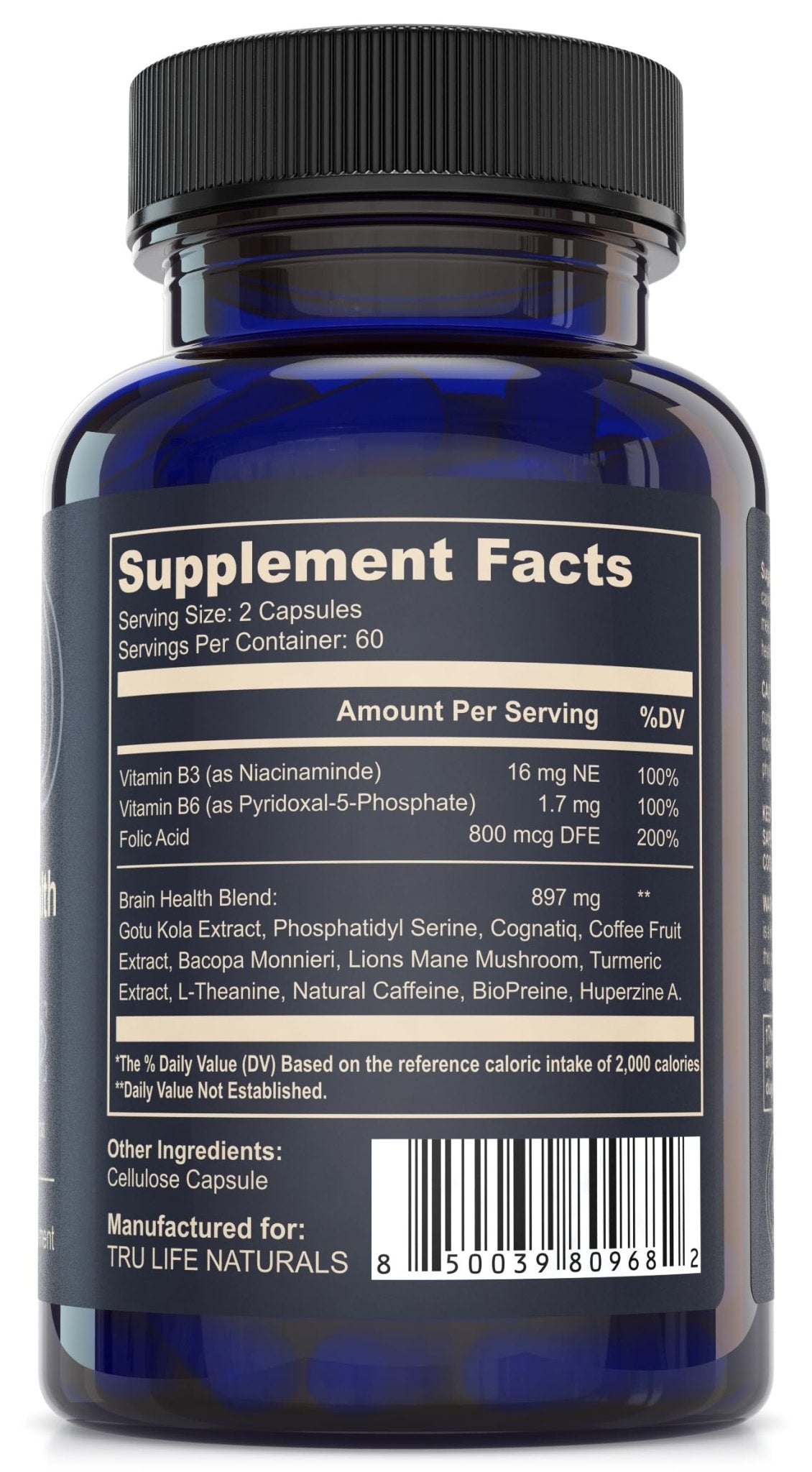 NEUROACT Brain Health Memory, Focus, Concentration, Mental Clarity with CognatiQ, Vitamin B3 & B6 | Manage Stress & Elevate Mood | Holistic Brain Health Formula, Sustained Energy & Well Being - dailyvitalstore