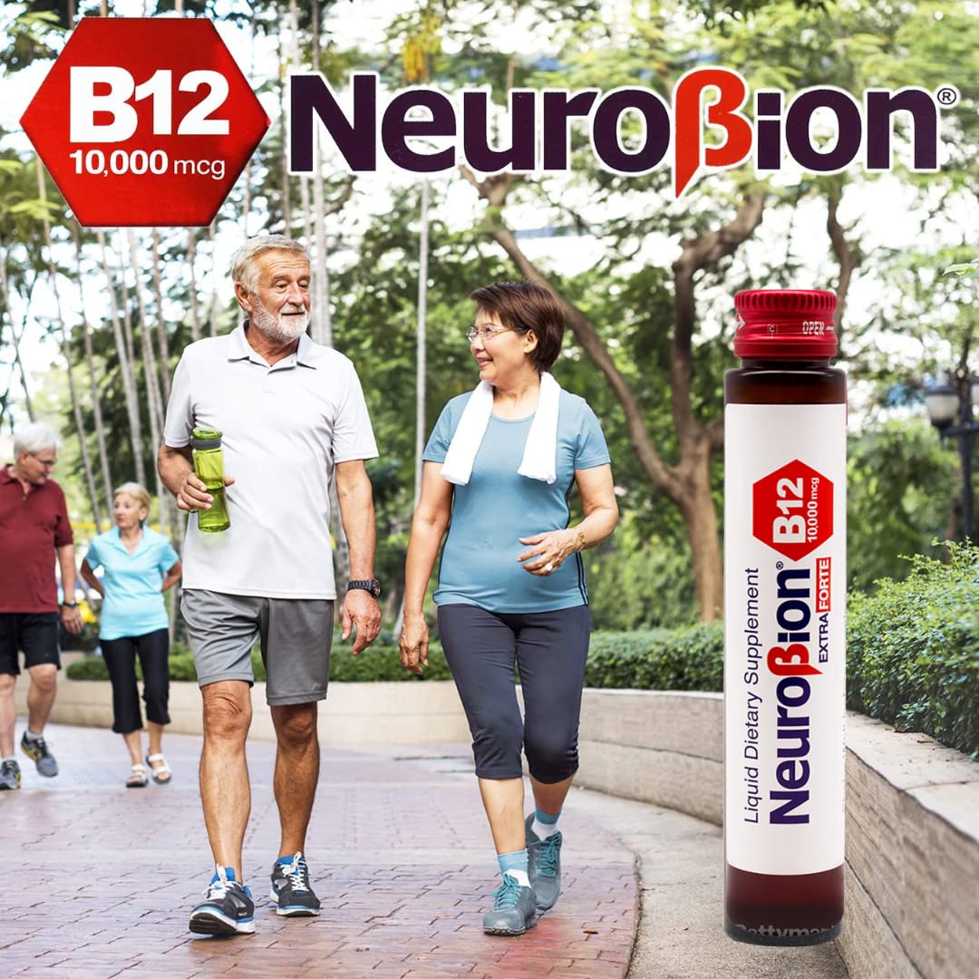 Neurobion Extra Forte B12 10,000 mcg Vials, Liquid - Extreme Powerful- 10 Vials per Box - dailyvitalstore