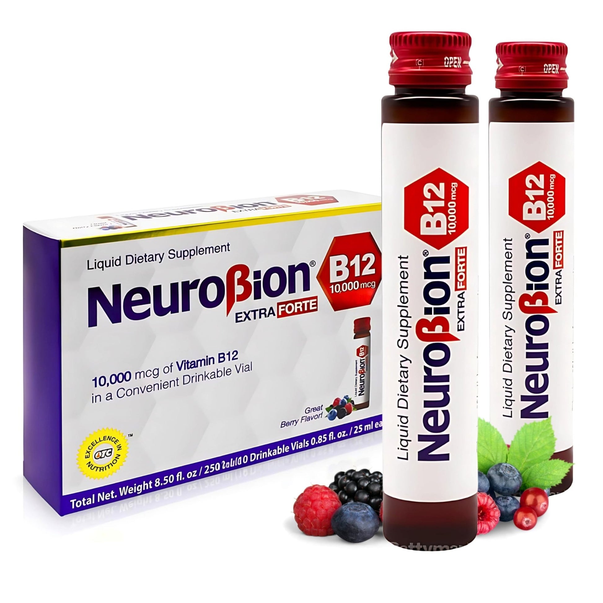 Neurobion Extra Forte B12 10,000 mcg Vials, Liquid - Extreme Powerful- 10 Vials per Box - dailyvitalstore