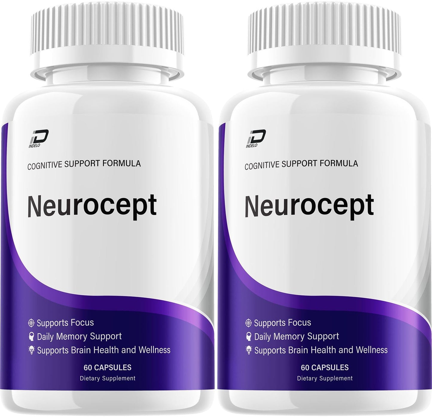 Neurocept Supplement Capsules – All Natural Maximum Strength Formula, Focus & Memory Support (2 Pack – 120 Capsules) - dailyvitalstore
