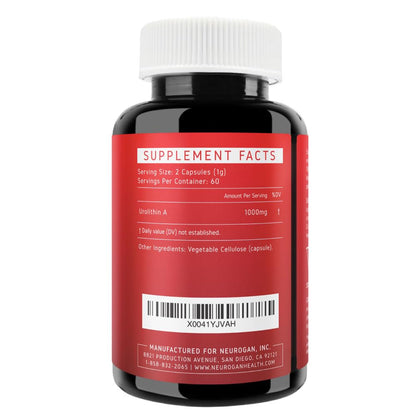 Neurogan Urolithin A PRO Capsules - 1000mg, 120 Ct - Advanced Cellular Health, Post Biotic Supplements - Ultra Micronized Urolithin A Supplement, Sourced from Pomegranate Extract - dailyvitalstore