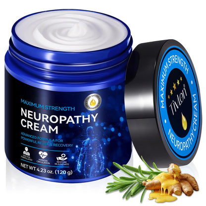 Neuropathy Cream Extra Strength 120g, Neuropathy Nerve Pain Relief Cream Contains Arnica, Vitamin B6 & Lavender, Deep Soothing & Moisturizing - dailyvitalstore