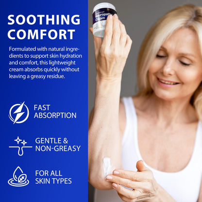 Neuropathy Cream for Feet, Legs & Hands – Lightweight, Plant-Based Formula with Cooling Comfort, 120g - dailyvitalstore