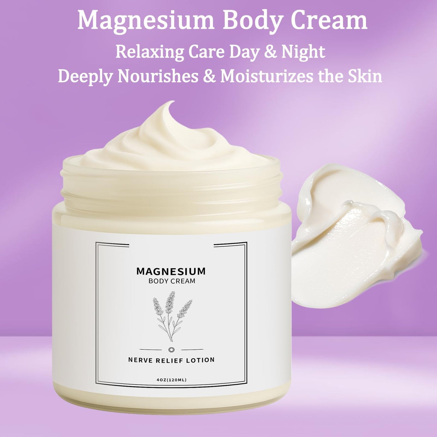 Neuropathy Cream | Nerve Relief Lotion for Feet, Legs & Hands | Magnesium Chloride with Aloe Vera Extract | Non-Greasy Formula for Day & Night Use | Thoughtful Gift for Mama, Dad, Men & Women (1) - dailyvitalstore