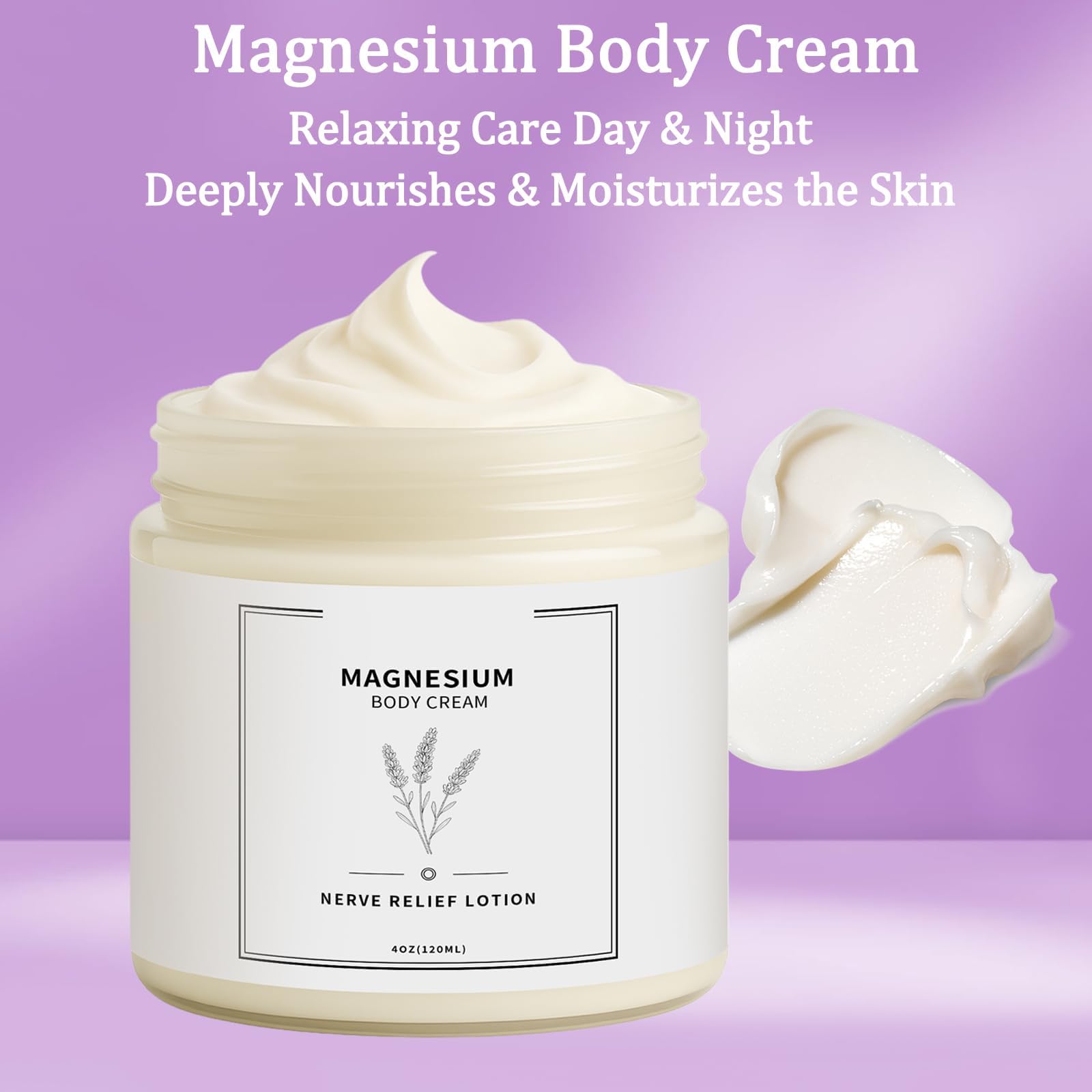 Neuropathy Cream | Nerve Relief Lotion for Feet, Legs & Hands | Magnesium Chloride with Aloe Vera Extract | Non-Greasy Formula for Day & Night Use | Thoughtful Gift for Mama, Dad, Men & Women (1) - dailyvitalstore