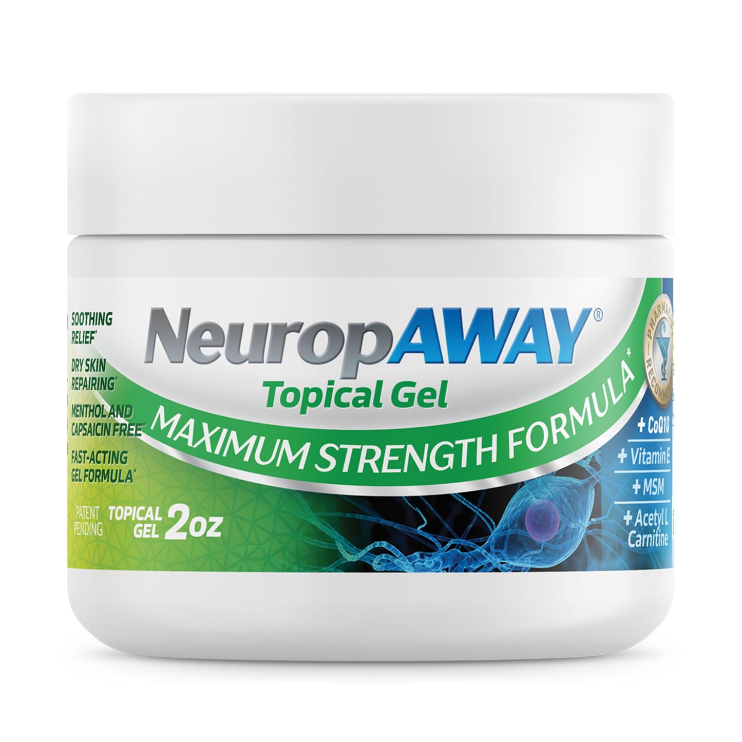 NeuropAWAY® Maximum Strength Gel, for Nerve discomfort, Burning, Tingling, and Numbness 2oz - dailyvitalstore
