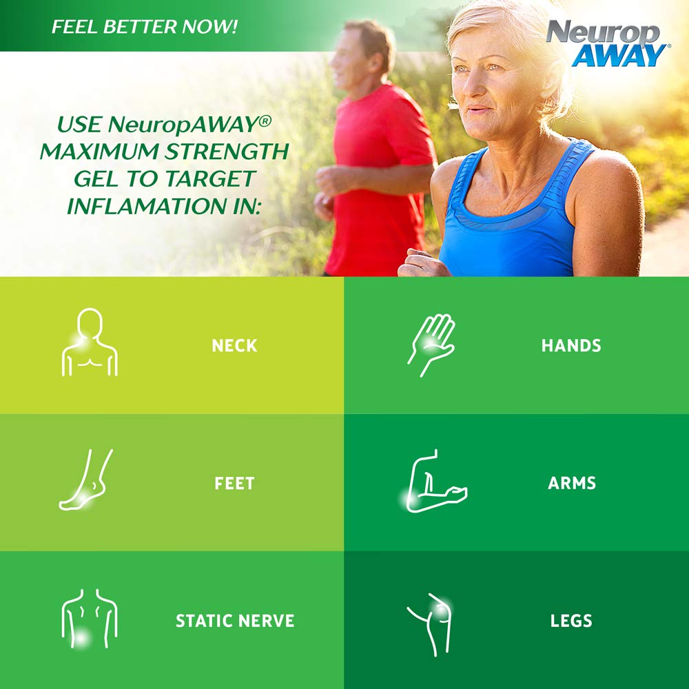 NeuropAWAY® Maximum Strength Gel, for Nerve discomfort, Burning, Tingling, and Numbness 2oz - dailyvitalstore