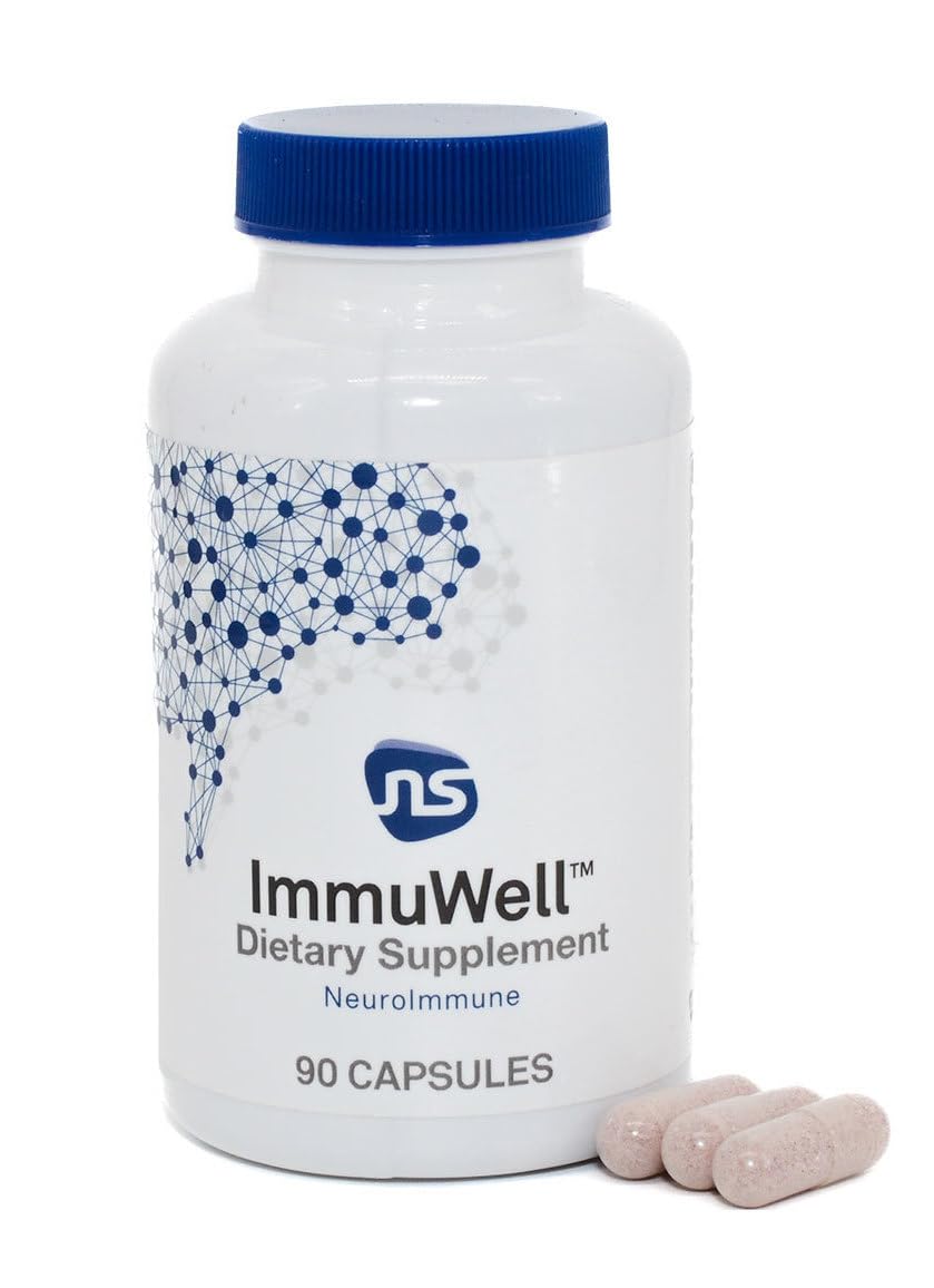 Neuroscience ImmuWell - Immune Support & Brain Supplement for Memory and Focus with Vitamin C and Zinc, Vitamin D & Elderberry - Promotes Immunity, Mood, Energy, and Cognitive Function (90 ct) - dailyvitalstore