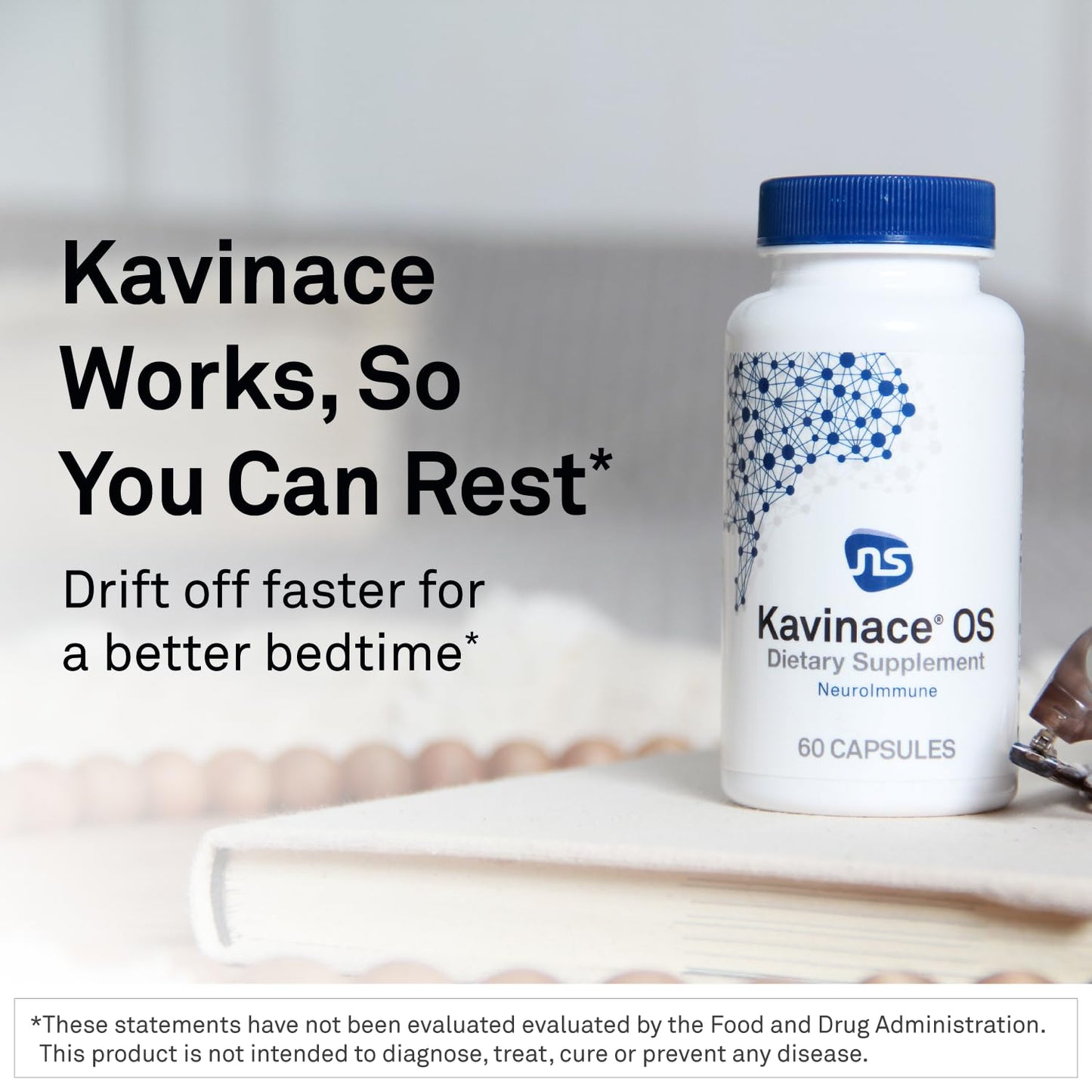 Neuroscience Kavinace OS - Sleep Aid Formula with Melatonin 5mg + L-Theanine - Nighttime Cellular Health Blend for Sleep Efficiency and Immune Support (60 Capsules) - dailyvitalstore