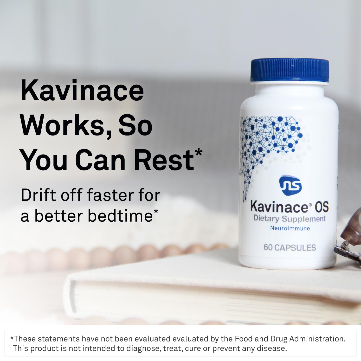 Neuroscience Kavinace OS - Sleep Aid Formula with Melatonin 5mg + L-Theanine - Nighttime Cellular Health Blend for Sleep Efficiency and Immune Support (60 Capsules) - dailyvitalstore