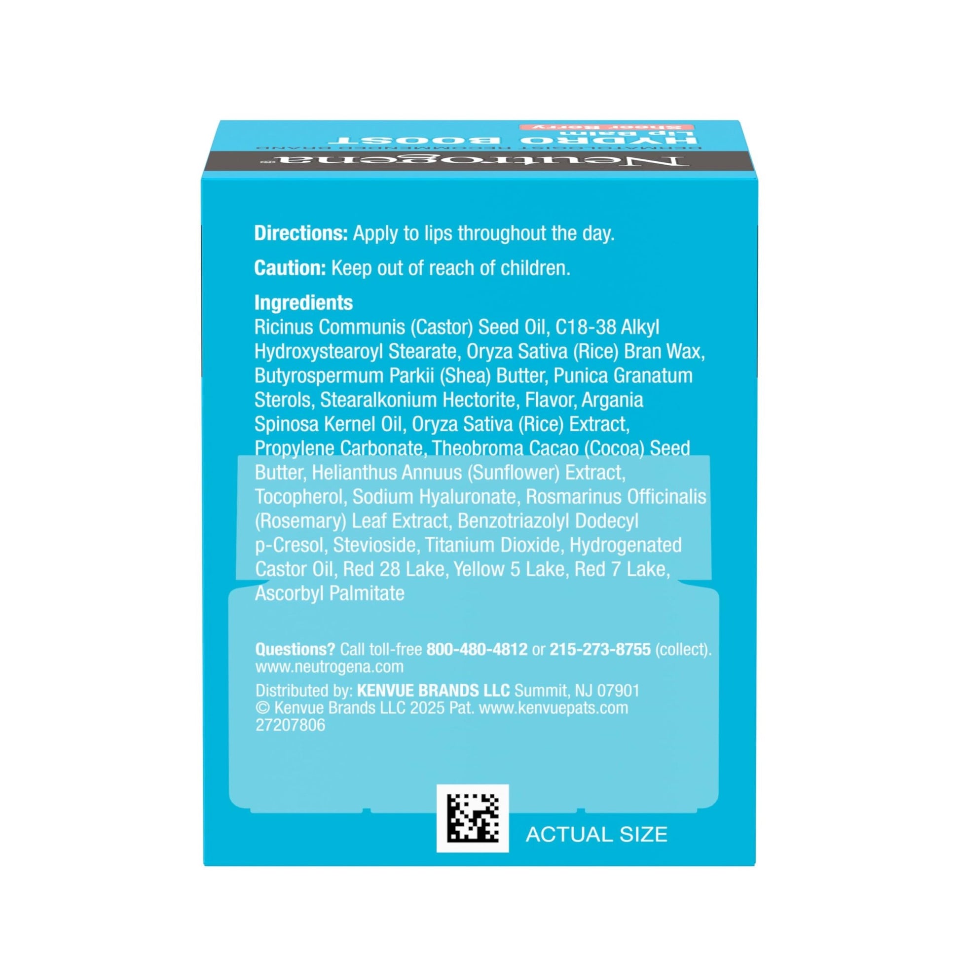 Neutrogena Hydro Boost Hyaluronic Acid Lip Balm, Nourishing Vitamin E Leaves Lips Feeling Hydrated, Sheer Pink Tinted Color with a Sweet Berry Flavor, Sheer Berry, 0.5 oz - dailyvitalstore