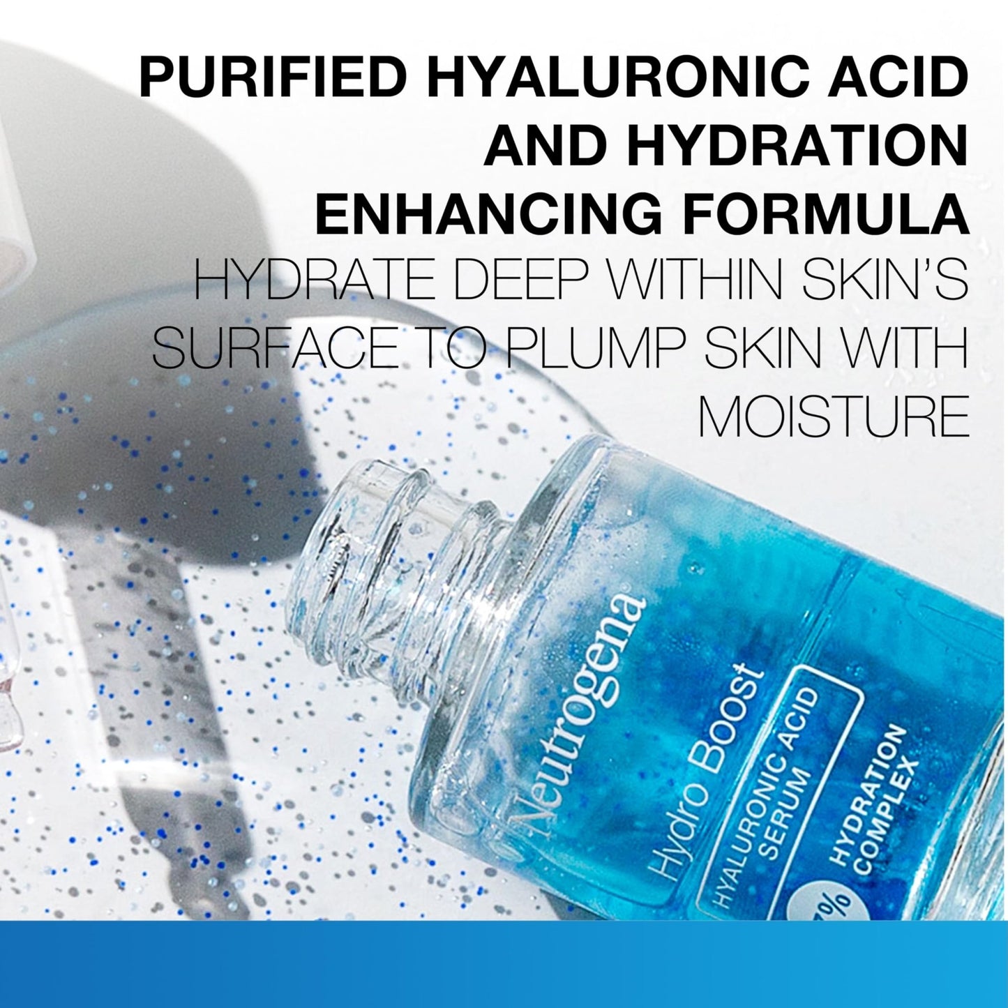 Neutrogena Hydro Boost Hyaluronic Acid Serum for Face & Neck, Lightweight Daily Hydrating Serum with Hyaluronic Acid for Dry Skin, Oil-Free - dailyvitalstore
