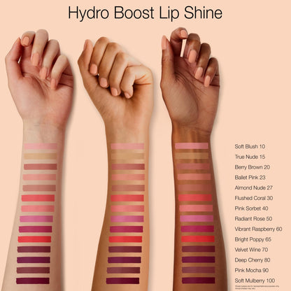 Neutrogena Hydro Boost Moisturizing Lip Gloss, Hydrating Non-Stick and Non-Drying Luminous Tinted Lip Shine with Hyaluronic Acid to Soften and Condition Lips, 90 Pink Mocha Color, 0.10 oz - dailyvitalstore