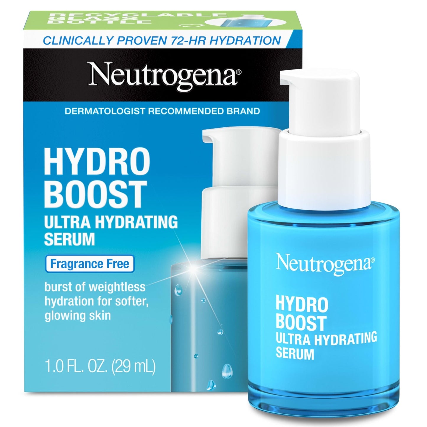 Neutrogena Hydro Boost Ultra Hydrating Serum with Hyaluronic Acid, Fragrance-Free Face Serum for Weightless Hydration and Softer - dailyvitalstore