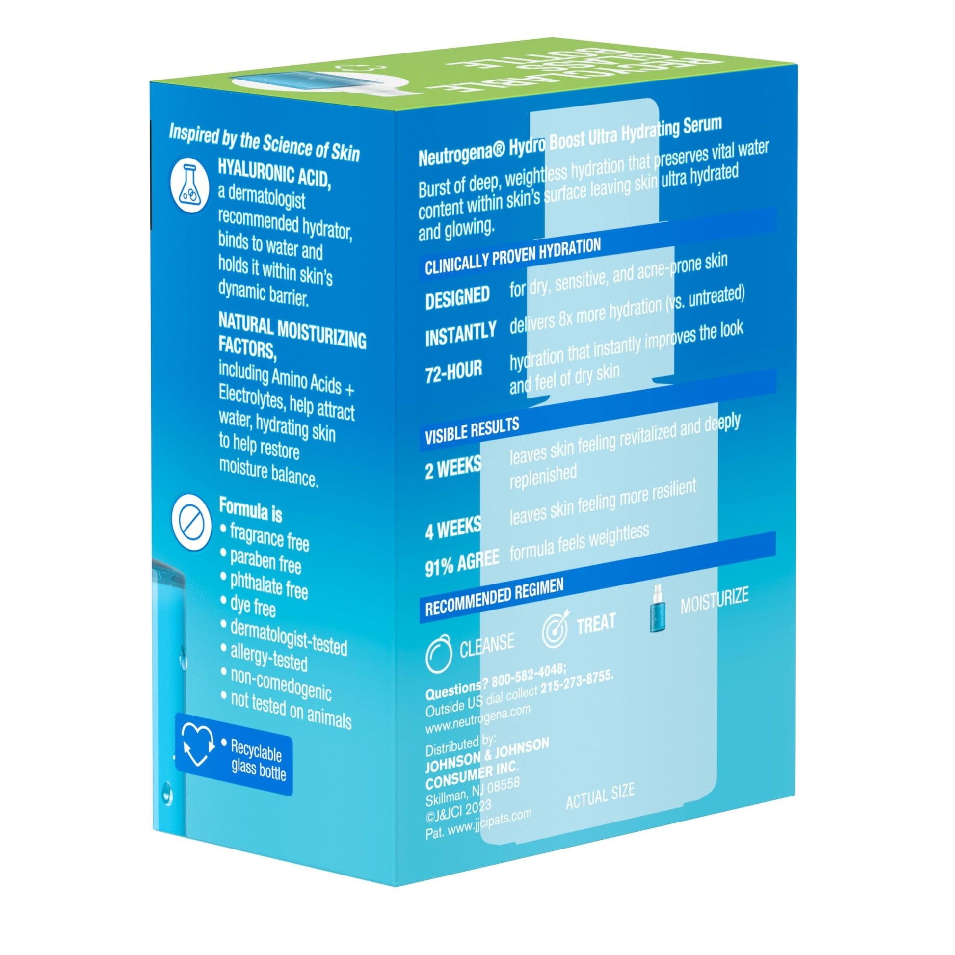 Neutrogena Hydro Boost Ultra Hydrating Serum with Hyaluronic Acid, Fragrance-Free Face Serum for Weightless Hydration and Softer - dailyvitalstore