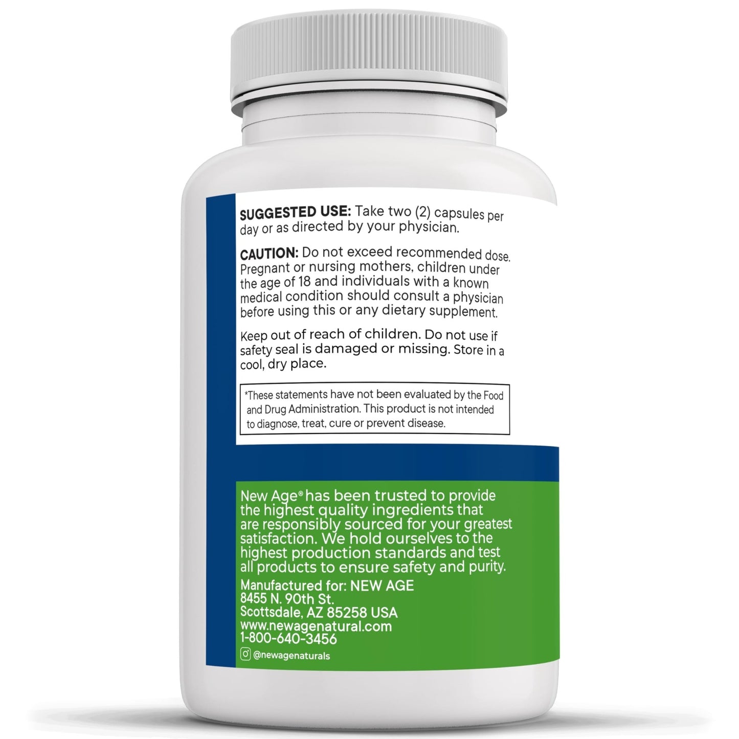 NEW AGE AREDS 2 Eye Vitamins - Lutein, Zeaxanthin, Bilberry, Astaxanthin Mineral Vision Supplement - 180 Count - dailyvitalstore