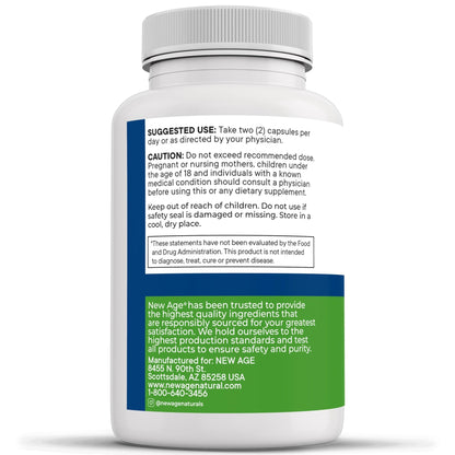 NEW AGE AREDS 2 Eye Vitamins - Lutein, Zeaxanthin, Bilberry, Astaxanthin Mineral Vision Supplement - 180 Count - dailyvitalstore