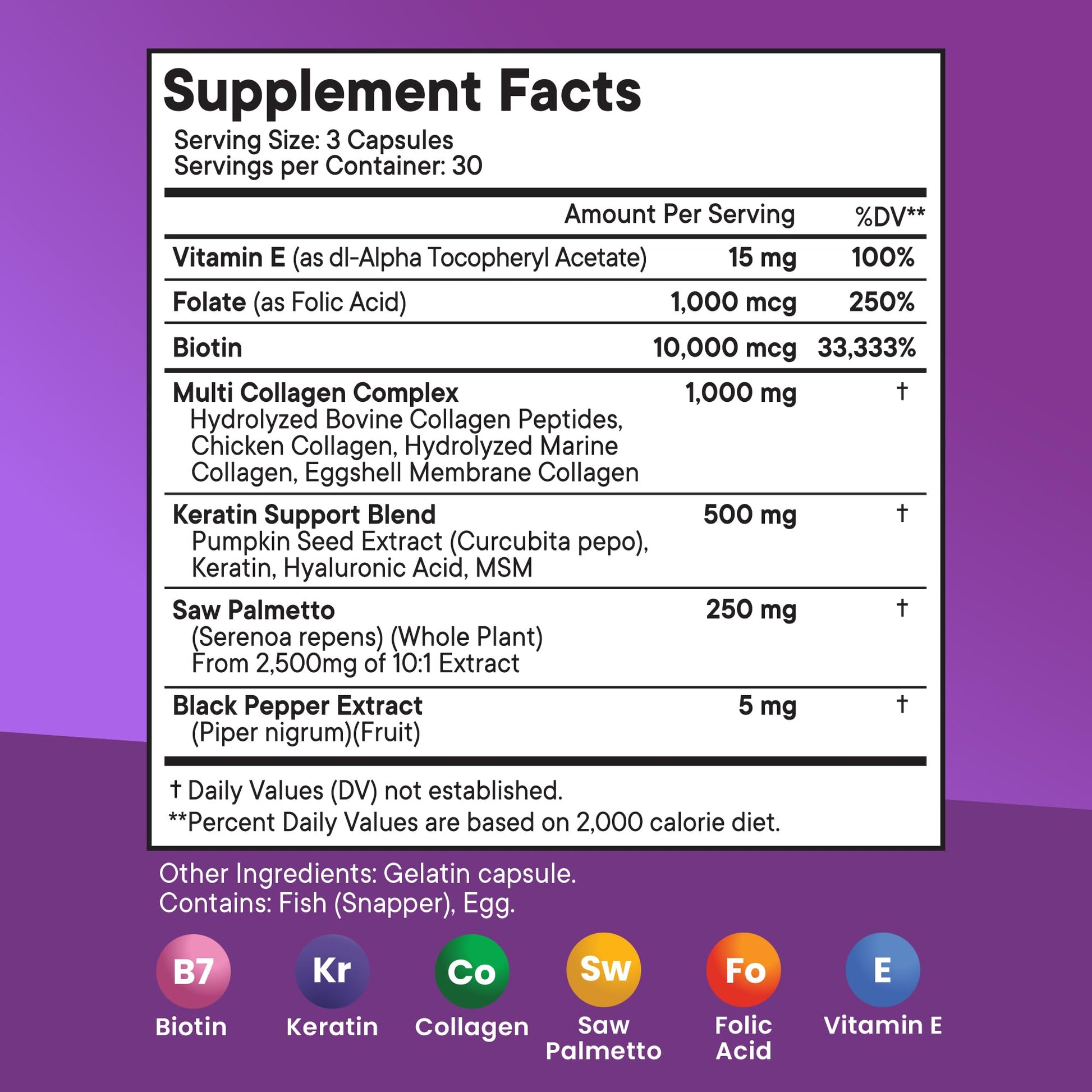 NEW AGE Biotin Collagen Keratin Hyaluronic Acid - 50,000mcg Hair Growth Vitamins for Men and Women, Nails, Hair, Skin Vitamins and DHT Blocker with Vitamin E Folic - dailyvitalstore