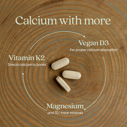 New Chapter Calcium Supplement - Bone Strength Plant-Based USDA Organic Calcium with Magnesium, Vitamin D3+K2, for Bone Health & Joint Mobility, Heart Support - dailyvitalstore