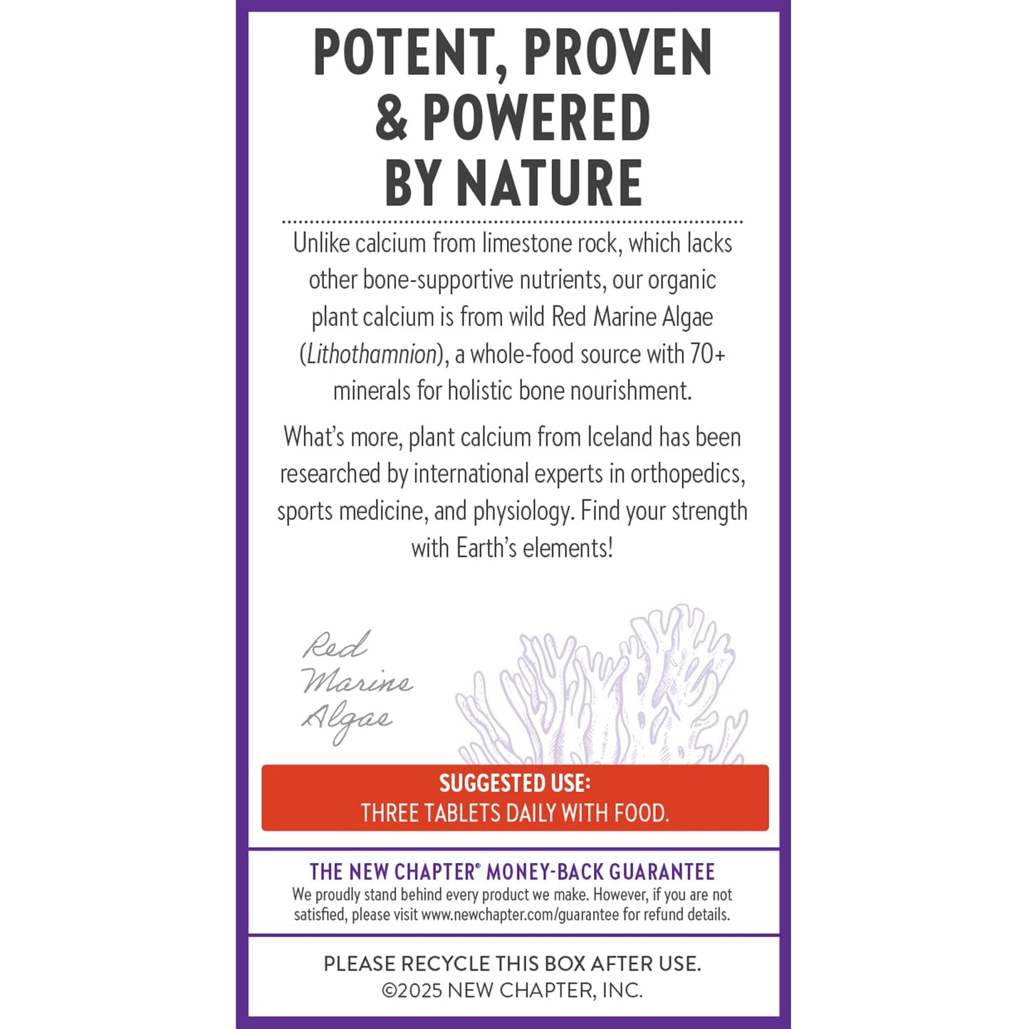 New Chapter Calcium Supplement - Bone Strength Plant-Based USDA Organic Calcium with Magnesium, Vitamin D3+K2, for Bone Health & Joint Mobility, Heart Support - dailyvitalstore