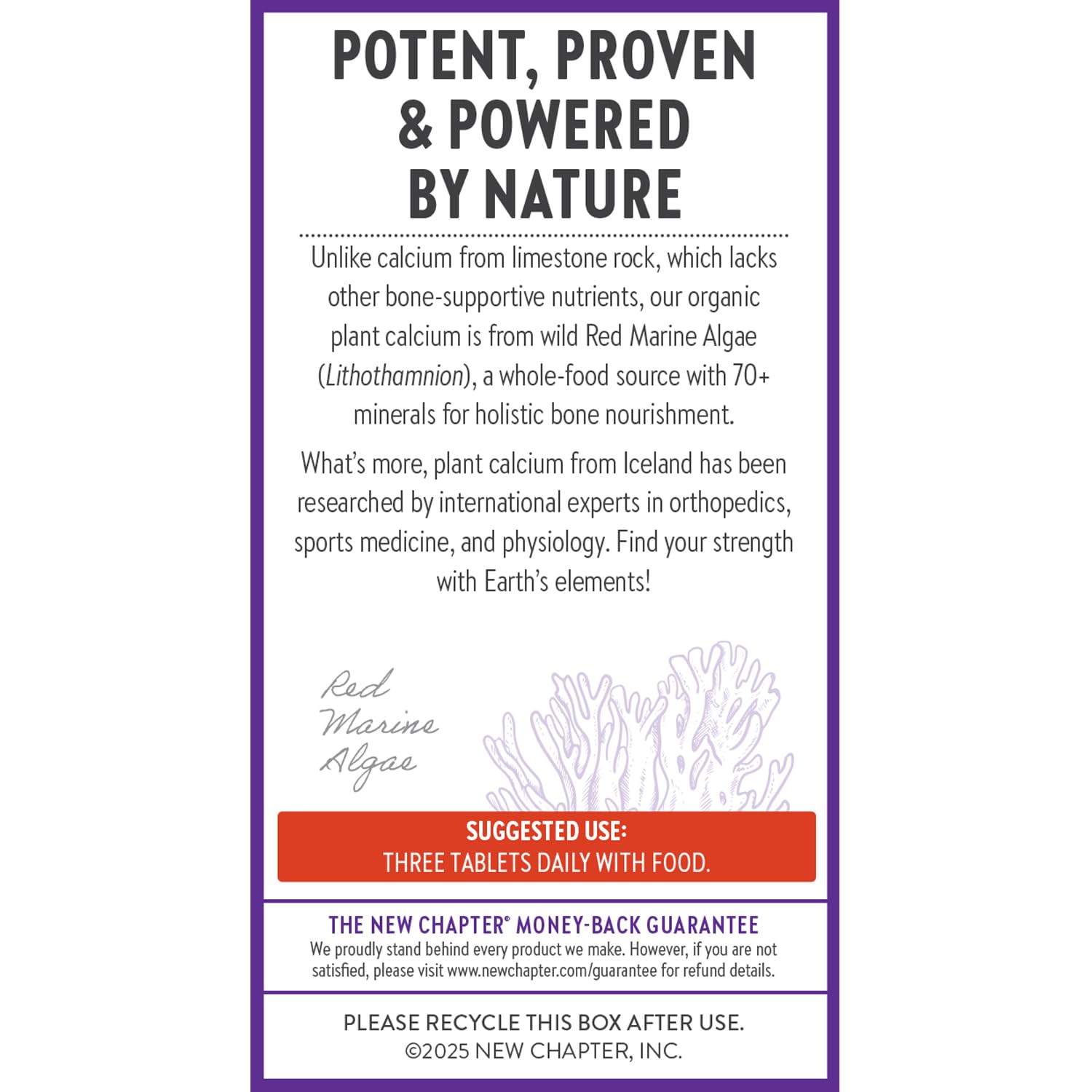 New Chapter Calcium Supplement - Bone Strength Plant-Based USDA Organic Calcium with Magnesium, Vitamin D3+K2, for Bone Health & Joint Mobility, Heart Support - dailyvitalstore