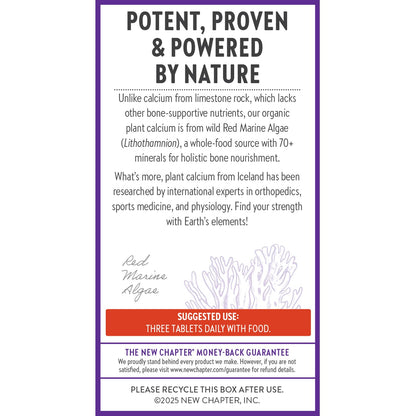 New Chapter Calcium Supplement - Bone Strength Plant-Based USDA Organic Calcium with Magnesium, Vitamin D3+K2, for Bone Health & Joint Mobility, Heart Support - dailyvitalstore