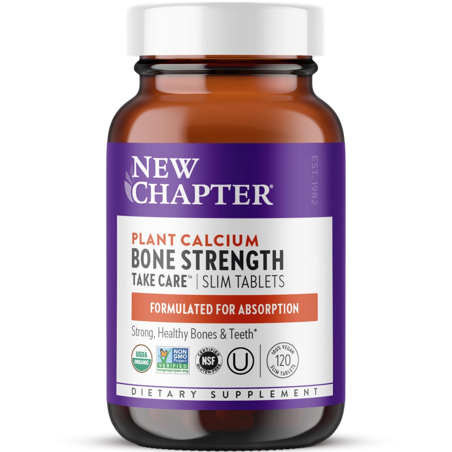 New Chapter Calcium Supplement - Bone Strength Plant-Based USDA Organic Calcium with Magnesium, Vitamin D3+K2, for Bone Health & Joint Mobility, Heart Support - dailyvitalstore