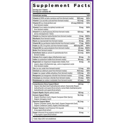 New Chapter Perfect Calm - Daily Multivitamin for Stress & Mood Support with B Vitamins + Holy Basil + Lemon Balm - dailyvitalstore