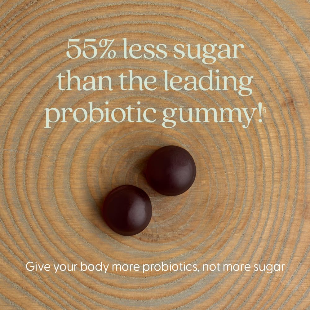 New Chapter Probiotic Gummies for Women and Men, All-Flora (1 Month Supply) – 55% Less Sugar+, Formulated for Holistic Gut Health Support with Probiotics + Prebiotic Fiber - dailyvitalstore
